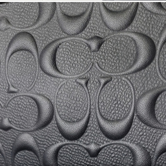 Coach Signature Leather Embossed Purse Bag 3in1 Covertable Designer Satchel - Picture 10 of 12
